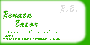 renata bator business card